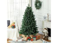 HOMCOM Sapin de Noël Artificiel 180 cm Arbre de Noël avec support en acier pliable, 1061 branches, décoration de Noël, vert