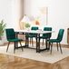 Table à manger avec 4 chaises, set de 120 x 70 cm