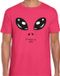 Bellatio Decorations Verkleed T-shirt heren - roze - Alien / buitenaards wezen gezicht - Carnaval XXL