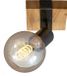 Briloner WOOD BASIC - Wandlamp - Draaibaar - E27 - Zwart Hout en Metaal