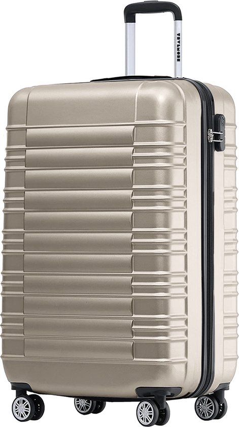 TRVLMORE Handbagage Koffer - 38L - Champagne - Hardcase - Cijferslot - 54x36x20cm