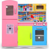 vidaXL Cuisine pour enfants 80x30x85 cm MDF multicolore
