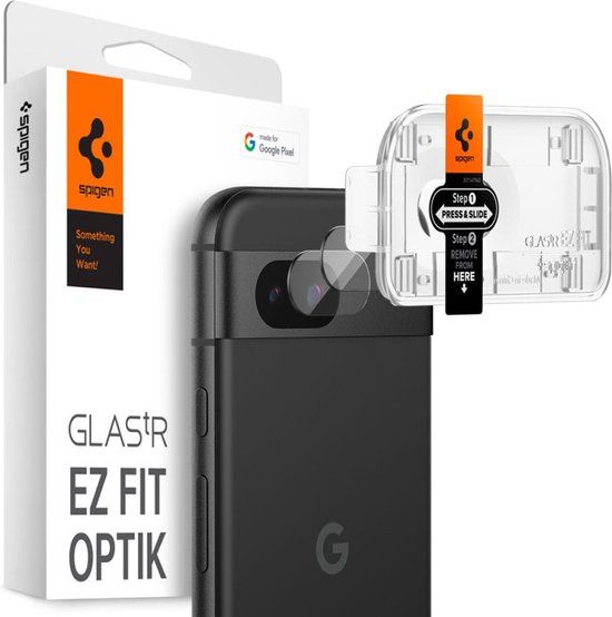 Spigen GLAS.tR EZ Fit Camera Lens Protector for Google Pixel 8a - 2 Pack