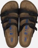 Birkenstock Florida SFB Regular Zwart Slippers Dames Maat 39