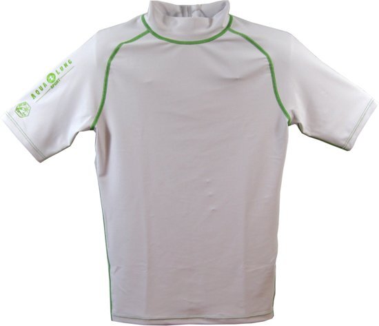 Aqua Lung Sport Rashguard - UV-shirt - Heren - XXL - Wit/Groen