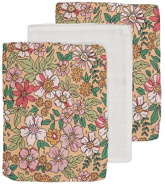 Swim Essentials Wash Cloth Blossom print Meerkleurig