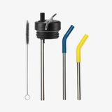 Klean Kanteen Twistdop met strawset (voor TKWide Bottles) Black