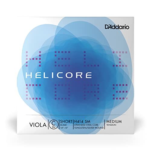 D'Addario Helicore Viola Single String 'C' Tungsten Wound Short Medium