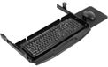 Merkloos Omgoods - Onder Desk Toetsenbord Tray met Draaibaar Muismat - Verstelbare Stalen Toetsenbordplank