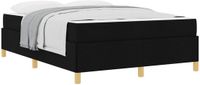 vidaXL Bedframe Zwart Stof 140 x 200 cm
