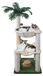 Arbre à chat petit avec deux paniers suspendus et jouets, 100 cm