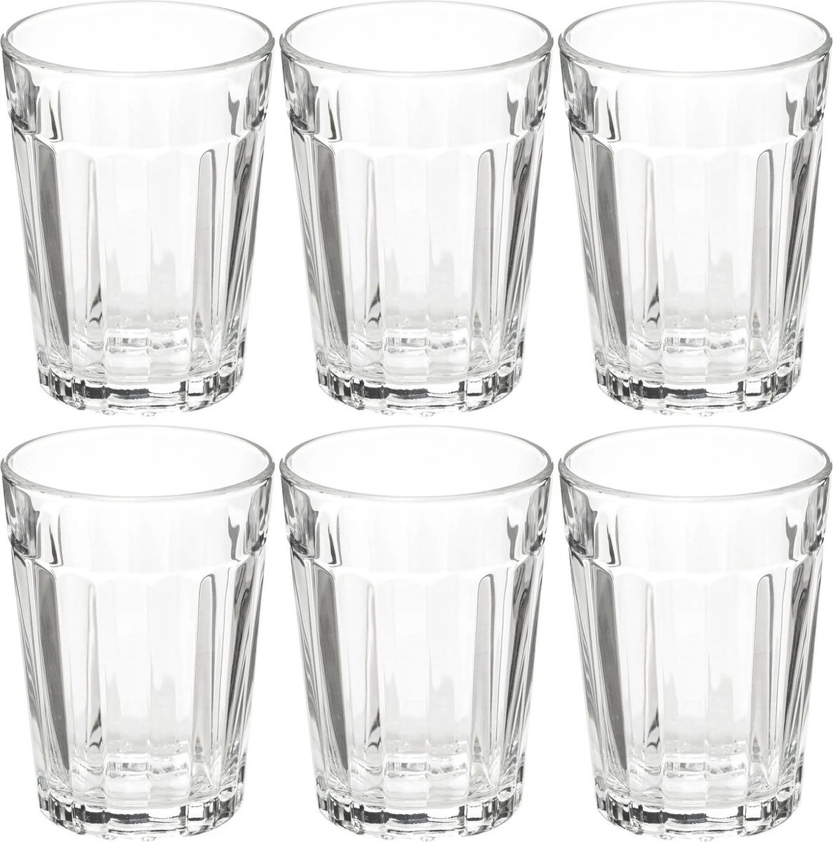Secret de Gourmet Set van 18x stuks water/sap glazen Lorenz 250 ml van glas - Drinkglazen - Waterglazen