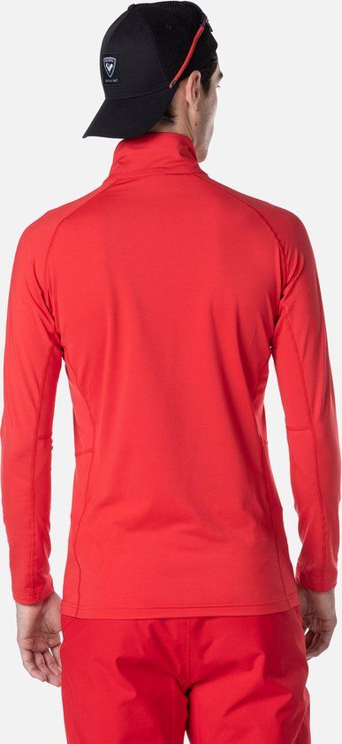 Rossignol Heren Classique 1/2 Zip Pully - Rood - Maat L