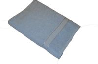 Duplex Textiel Badlaken 70x140 cm Uni Luxe lichtblauw - 3 stuks