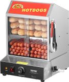 VEVOR Commerciële Hotdogstomer Broodjeswarmer 27L Elektrisch 2-Traps