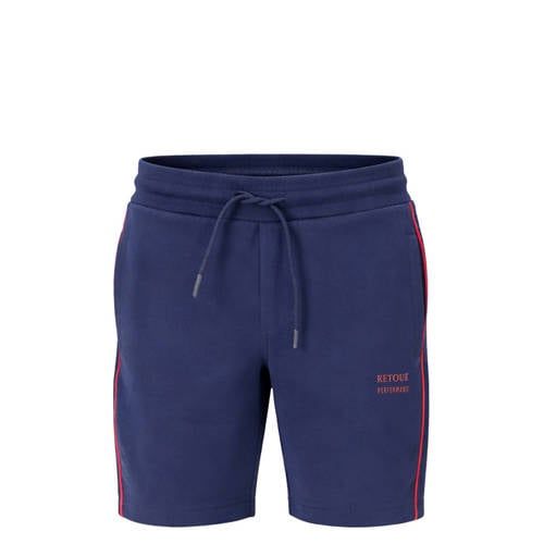 Retour Jeans regular waist casual short donkerblauw