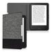kwmobile hoes compatibel met Tolino Shine 2 HD - Canvas beschermhoes in donkergrijs/zwart - Voor e-reader -