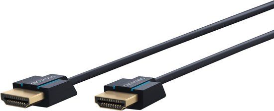 Clicktronic Slimline HDMI 2.0 Kabel - 1 meter - Zwart - 10 stuks