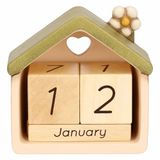 THUN Tafelkalender - keramiek - Country Bloom Collection - 11,6 x 6,0 x 11,4 cm