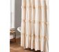Lush Decor Darla ruches bloemen badkamer douchegordijn, 182,9 cm x 182,9 cm, ivoor
