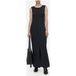 Robe sans manches côtelée Bleu fumé Taille : M