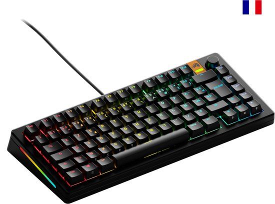 Glorious Gaming GMMK 3 HE 75% Prebuilt toetsenbord Gamen USB AZERTY Frans Zwart