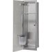 Niche à encastrer pour WC en acier inoxydable à carreler Flat 600 1 porte à gauche