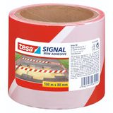 tesa Signal Afzetlint Niet-klevend - 100 m x 80 mm - Rood/Wit