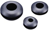 TRU COMPONENTS TC-GMR1410203 Kabeldoorvoering Open Montagegat: 13.9 mm Klem-Ø (max.): 10.5 mm Plaatdikte (max.): 3.4 mm PVC Zwart 100 stuk(s)