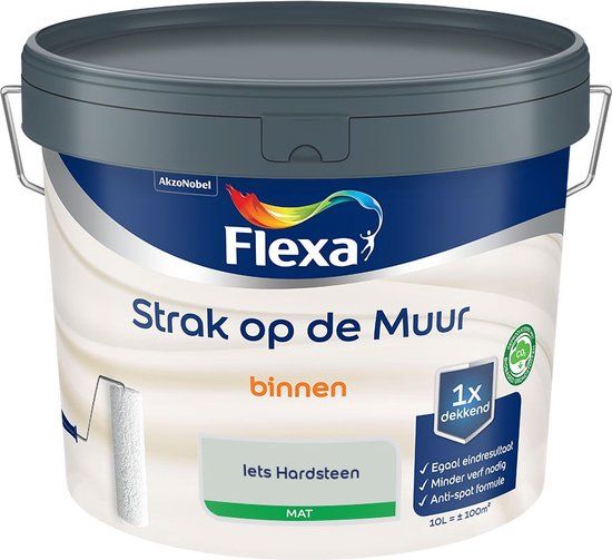 Flexa Strak op de Muur Muurverf - Iets Hardsteen - 10 L