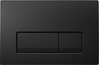 Saniclass Bedieningsplaat Dualflush Frontbediening - Mat Zwart - 24.6x16.4cm