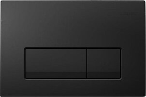 Saniclass Bedieningsplaat Dualflush Frontbediening - Mat Zwart - 24.6x16.4cm