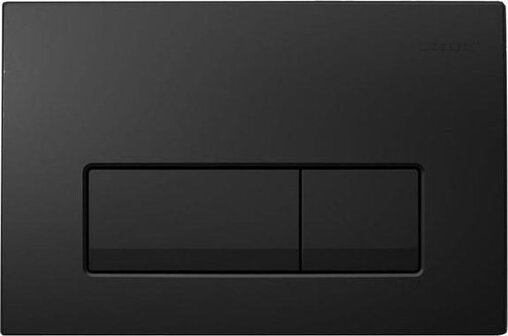 Saniclass Bedieningsplaat Dualflush Frontbediening - Mat Zwart - 24.6x16.4cm