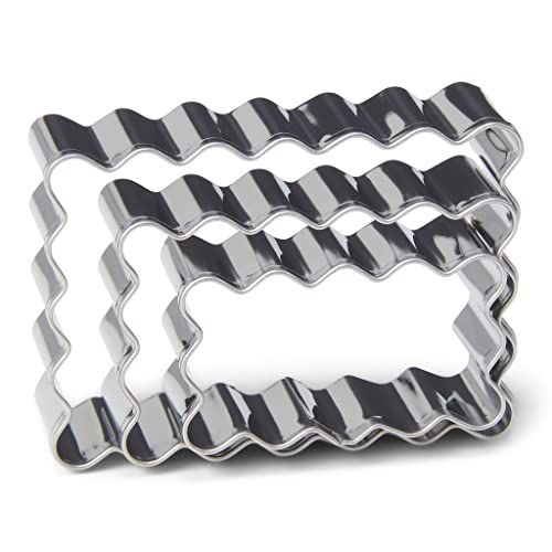 Patisse Koekjessnijders - Rechthoekig en Gekarteld - 3 Maten