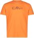 CMP Heren T-shirt microvezel 39T7117P, Flame-antraciet