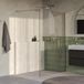 Brauer Oblivion - Inloopdouche - Helder Glas - 130 x 200 cm - incl. Glascoating - PVD RVS-Kleurig Geborsteld