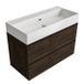 Saniclass Holz Pure Badkamermeubelset - 100x45x72cm - Mat Eiken Charcoal