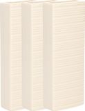 Gerimport Waterverdamper - 3x - warm wit - keramiek - 400 ml - radiatorbak luchtbevochtiger - 7,4 x 18,6 cm