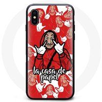 Maniacase Etui voor iPhone XS Max La Casa De Papel Red