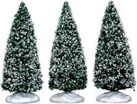 Lemax Snowy Juniper Tree - Small - Set Of 3