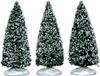 Lemax Snowy Juniper Tree - Small - Set Of 3