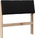 vidaXL - Gestoffeerd hoofdbord - Zwart - 75 cm - Massief grenenhout