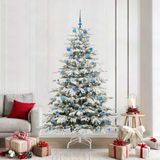 VidaXL Sapin de Noël artificiel pliable blanc 210 cm