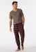 Schiesser Pyjamahose mit Karomuster rot