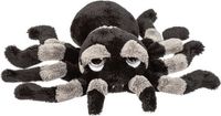 Suki Gifts pluche vogelspin knuffel - 13 cm - Zwart/Grijs
