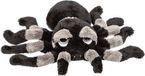 Suki Gifts pluche vogelspin knuffel - 13 cm - Zwart/Grijs