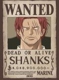 GB Your Decoration B.V. Poster One Piece - Wanted Shanks 38x52cm