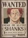 GB Your Decoration B.V. Poster One Piece - Wanted Shanks 38x52cm