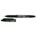 Pilot FriXion Ball Medium Afgetopte gelpen Zwart 12 stuk(s)