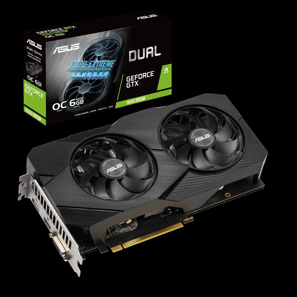 ASUS Dual -GTX1660S-O6G-EVO NVIDIA GeForce GTX 1660 SUPER 6 GB GDDR6 Graphics Card